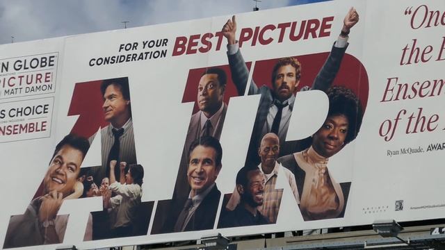 Air Billboard Ben Affleck Matt Damon Los Angeles California USA January 4, 2024