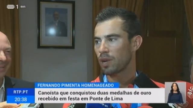 Reportagem da RTP 1 sobre a homenagem ao atleta Fernando Pimenta смотреть онлайн