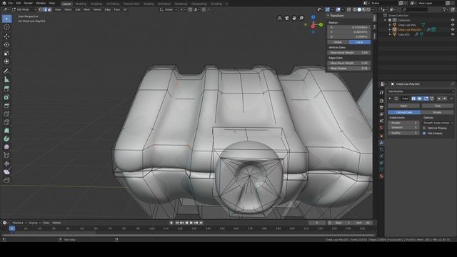 NEW WAY to Hard Surface Model in Blender in 180 seconds - No More Edge Loops - Use Mean Crease смотреть онлайн