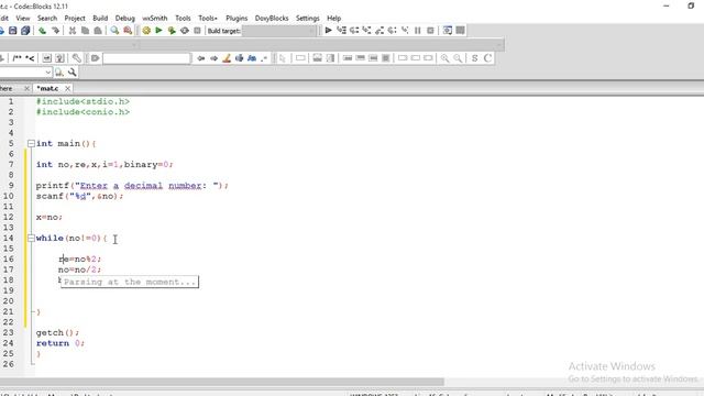 How to convert decimal numbers to binary numbers in c || c programming tutorial смотреть онлайн