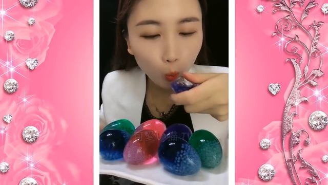 Pretty Lips Смешные звуки еды ASMR Слушайте внимательно! Ice ASMR Basil Seed Ice Mock #shorts #110 смотреть онлайн