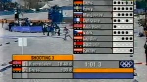 БИАТЛОН. ОИ 2002. Солт-Лейк-Сити (США). Мужчины. Гонка преследования 12,5 км. 16.02.2002.
