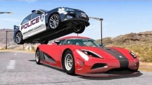 Сумасшедшие полицейские погони #39 - Крушение BeamNG Drive |