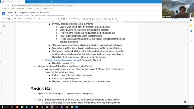 Jenkins UX SIG Meeting 17 March 2021 смотреть онлайн