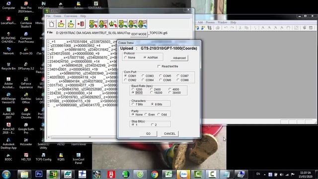 Hướng dẫn trút số liệu vào máy Topcon GTS Series смотреть онлайн
