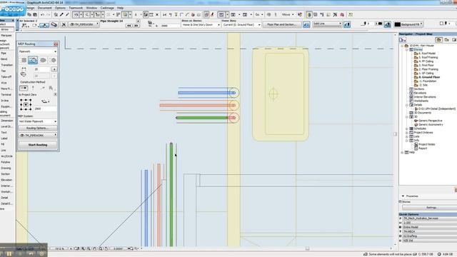 ArchiCAD MEP Modeler Pipe Fittings Story Issue смотреть онлайн