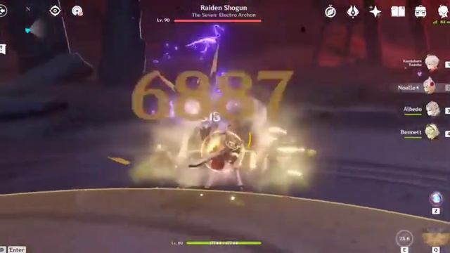 Traveler vs Baal electro archon. archon quest inazuma смотреть онлайн