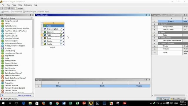 Natural frequency of a simple spring mass system | Ansys (Arabic) смотреть онлайн