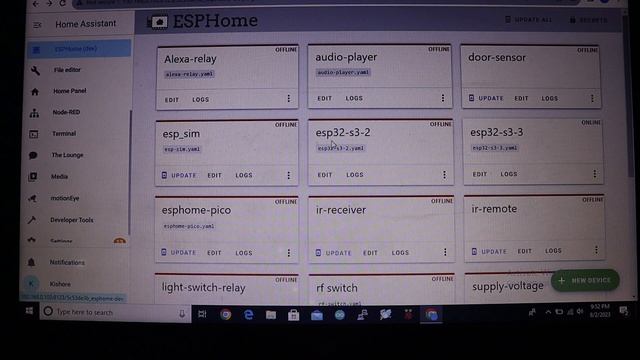 Home Assistant - ESP32-S3 Integration - ESP HOME.