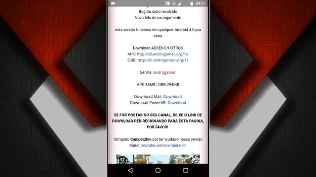 GTA San Andreas Lite V9 - ADRENO - 294MB - APK+OBB- Android | GTA SA | Daniel Craft83