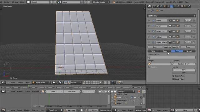 LBN16 Modifiers Array & Simple Deform смотреть онлайн