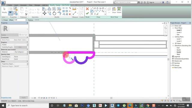 how to create sweep in revit/tutorial for beginners. смотреть онлайн