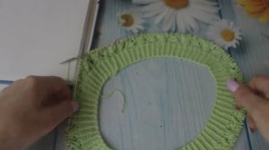 Очень красивая кофточка часть круглой кокеткой!!!