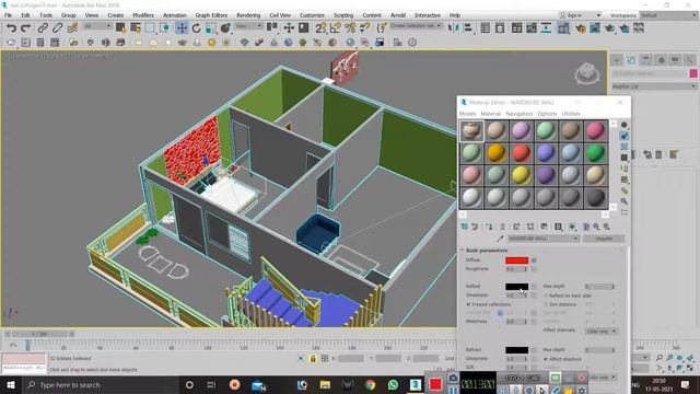 How to apply vray 3ds max material , different materials in same wall, vray materials, bitmap. смотреть онлайн