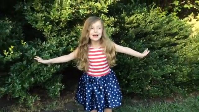 Stefania Baker 4th of July 2016 Sings her own " Patriotic song America " смотреть онлайн