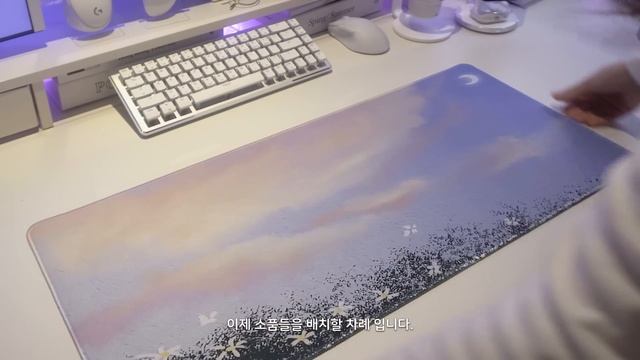 🍇포도맛 데스크 셋업👩💻✨연보라색 게이밍기어를 활용한 책상 꾸미기🎮 | 언박싱, 데스크투어, 데스크테리어 | 구독자 이벤트🎁 смотреть онлайн
