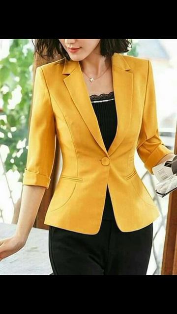 Outerwear type/Jacket gender/Ladies blazer long sleeve blaser one button style/Work blazer jacket смотреть онлайн
