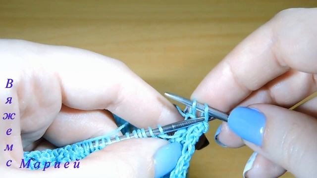 Хлопковый топ спицами Часть 6. Закрытие левой части переда