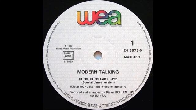 Modern Talking - Cheri, Cheri Lady (Special Dance Vaersion) 1985 HQ смотреть онлайн