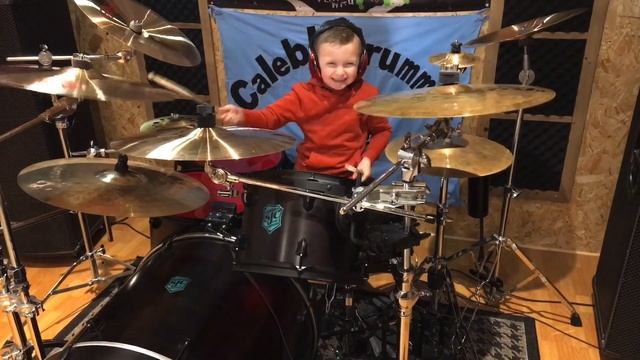 PANTERA - Walk - Drum Cover 🥁 Caleb H - Age 6!