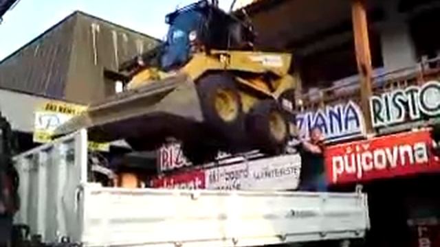 CAT 262B + Mercedes Actros Rokytnice Nad Jizerou