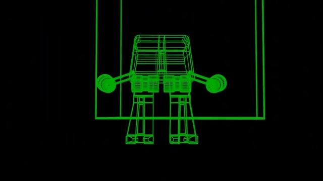 Sci-Fi Wireframe Render Test смотреть онлайн