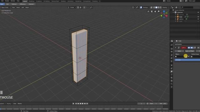 Lattice modifier | BLENDER 2.8 смотреть онлайн