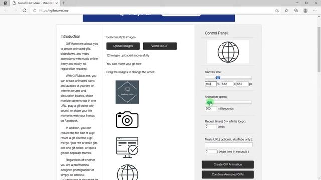 How to Create a GIF from the Images | Online & FREE смотреть онлайн