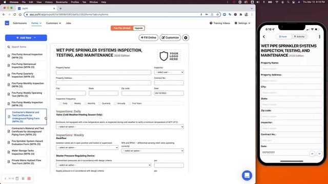 How To Fill Out The NFPA 25 Form On Your Mobile Device смотреть онлайн