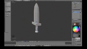 [Tutorial] Modeling a Low poly Cartoon Sword in Blender [ FOR BEGINNERS ]