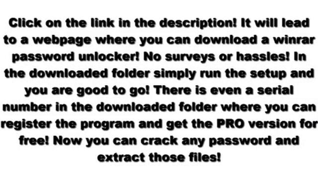 How To Remove WinRAR Passwords 2016 - 100% Working. смотреть онлайн