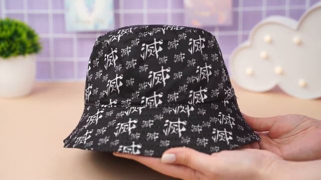 Панама "Demon Slayer" M (56-58см), черная смотреть онлайн