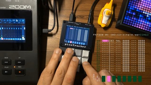picoTracker v2 - DIY sampler, plugin synths and MIDI tracker _ sequencer - walktrough and tutorial! смотреть онлайн
