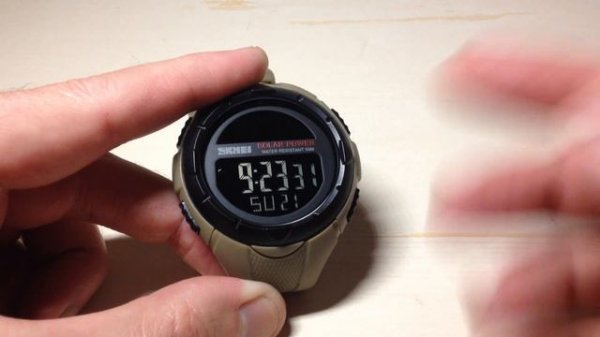 SKMEI Solar (Model 1405): Set Time and Date