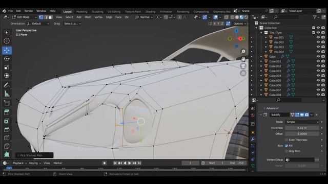 bassic car part- 2|3D model car| blender car model| car model in blender| car animation in blender| смотреть онлайн