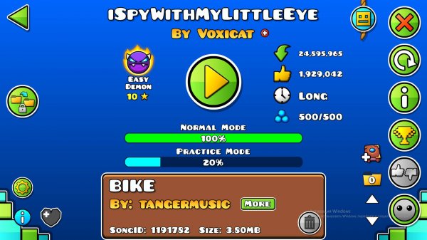 ISPYWITHMYLITTLEEYE GEOMETRY DASH