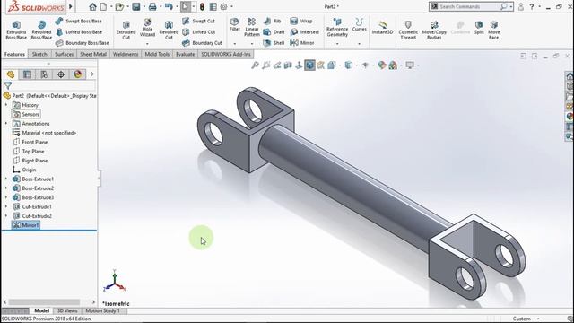 Tutorial Solidworks Universal Joint Mechanisms смотреть онлайн