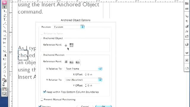 InDesign — Anchored Objects смотреть онлайн