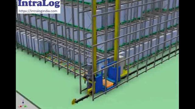 AS/RS Multi Deep Pallet Storage System With Stacker Crane Shuttles смотреть онлайн