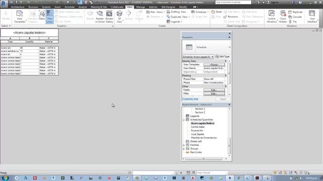 Curso Revit 2017 - Cuantificación / 11 Cuantificacion acero zapata смотреть онлайн