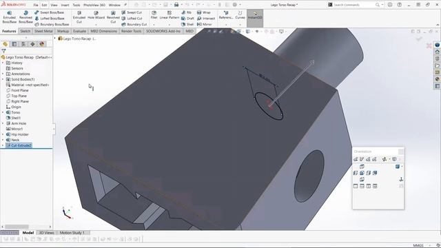 Modelling a Lego Mini Figure in Solidworks CAD - One hour in two minutes! смотреть онлайн