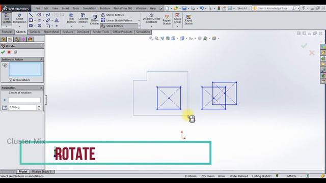 2D TRANSFORMATION TOOLS IN SOLIDWORKS || SOLIDWORKS SKETCHING TUTORIALS смотреть онлайн