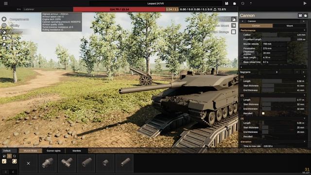 Leopard 2A7VR Showcase / Sprocket Tank Design
