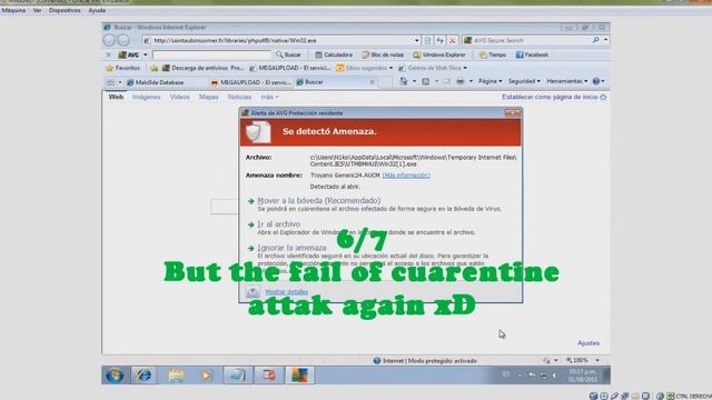 AVG Free Antivirus 2012 Test! (English-español) смотреть онлайн
