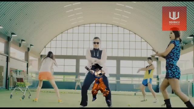 Goku Dance to Gangnam Style inside a video - Part 2 смотреть онлайн