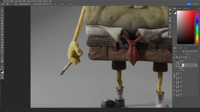 Creating SpongeBob with Blender, Zbrush and Substance Painter смотреть онлайн