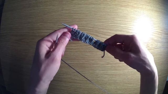 Резинка косые петли спицами смотреть онлайн