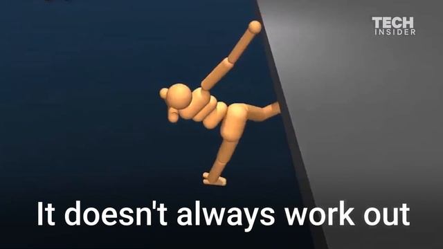 Artificial intelligence AI Learning Itself To Walk and jump смотреть онлайн