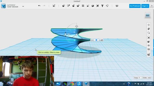 How To Make A Screw And Threaded Hole In 123d Design --Pure Carbon