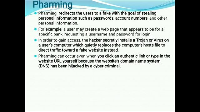 CS308 2.5.2 & 2.5.3 PHISHING & PHARMING by DR. SUDHIR KUMAR SHARMA смотреть онлайн